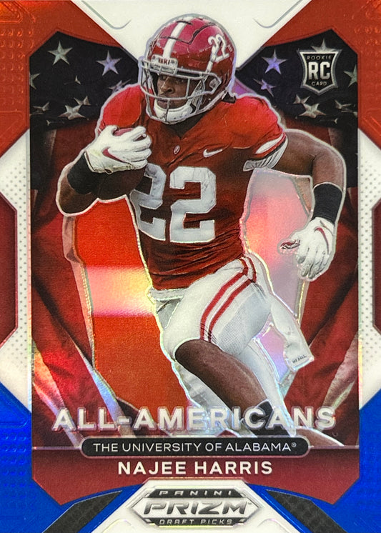 Najee Harris All-American Red White Blue Steelers Rookie