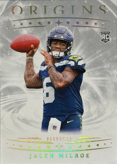 Jalen Milroe Origins Variation Rookie Seahawks Sports Card
