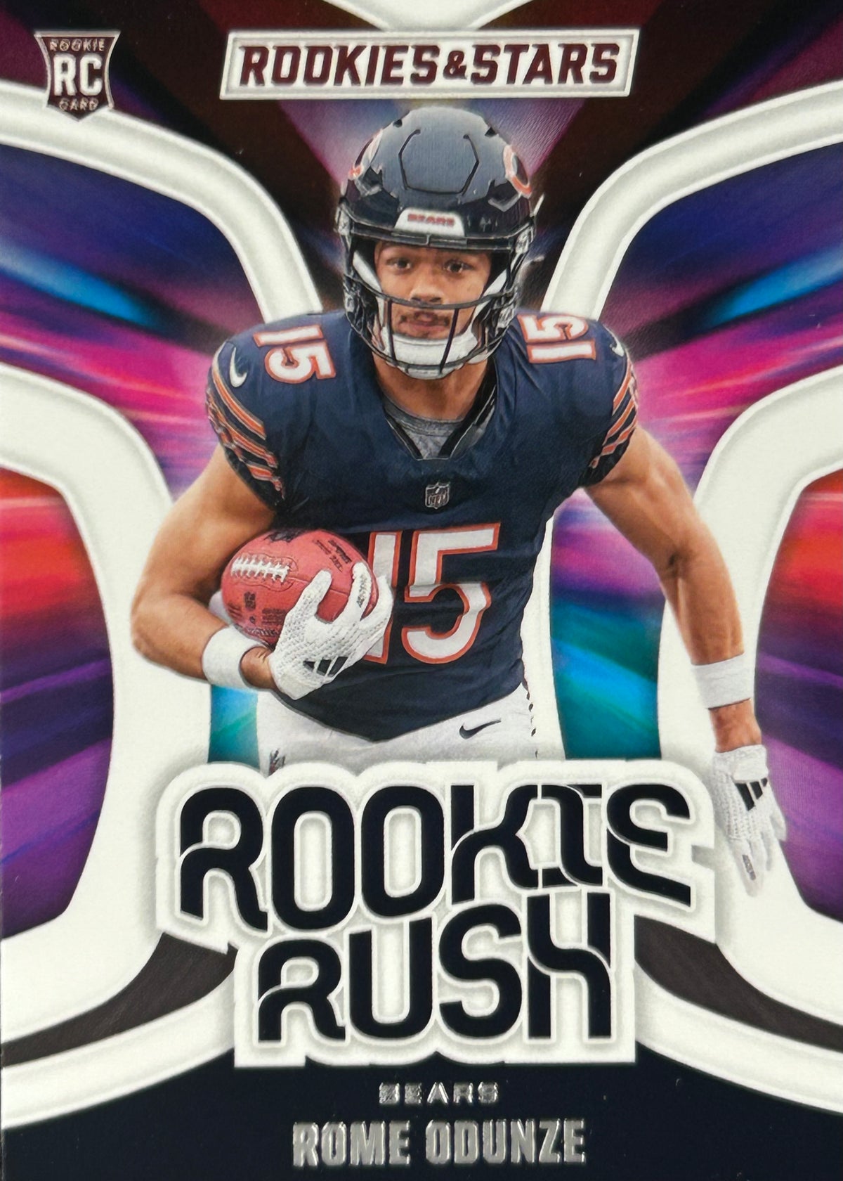 Rome Odunze Rookie Rush Bears Sports Card
