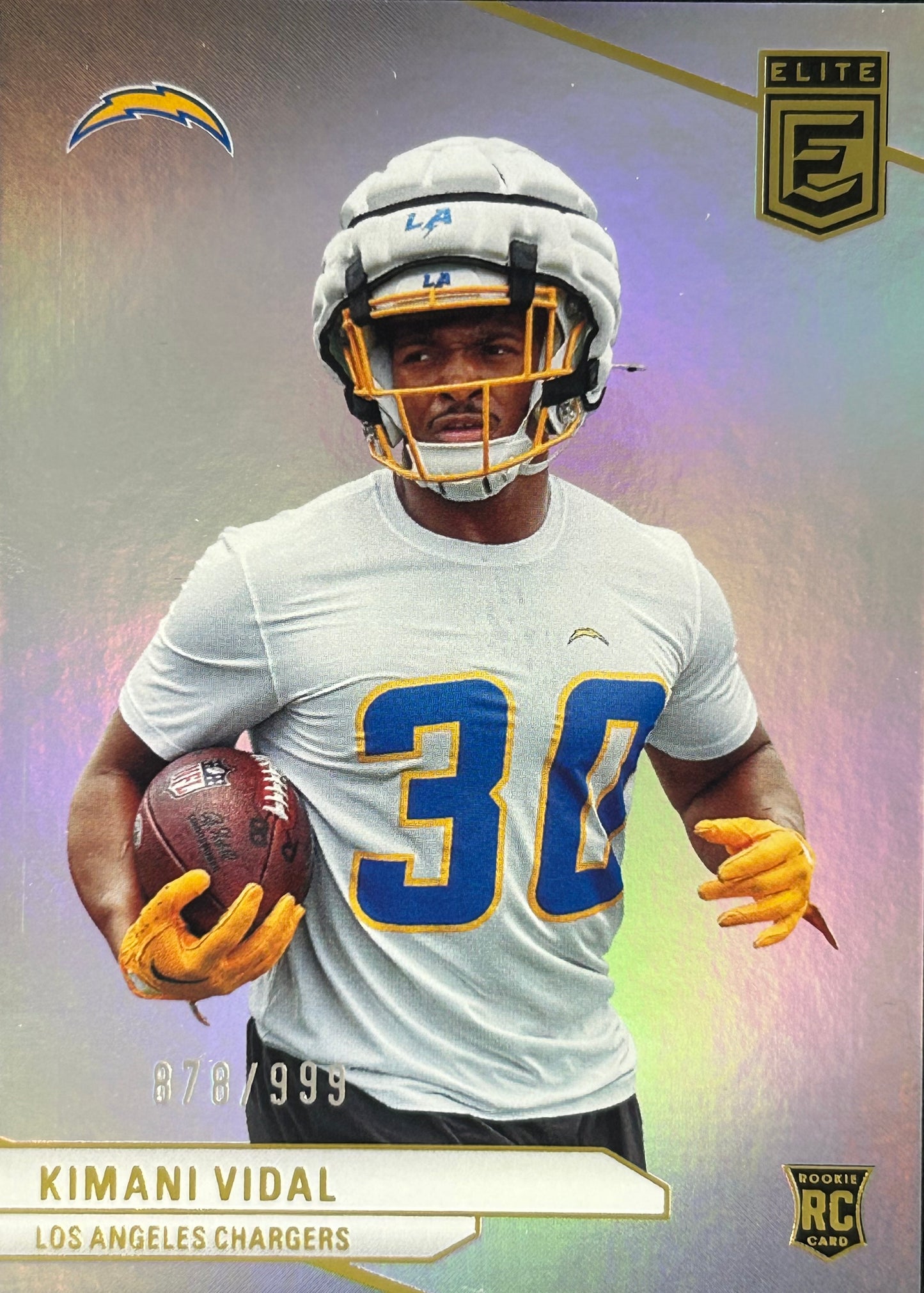 Kimani Vidal Elite /999 Rookie Chargers