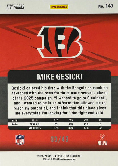 Mike Gesicki Revolution /49 Bengals