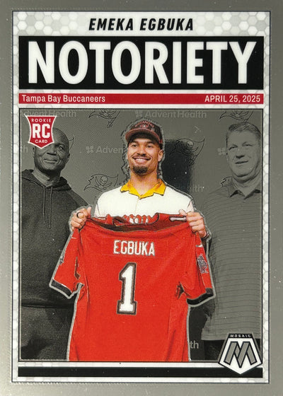 Emeka Egbuka Notoriety Rookie Buccaneers Sports Card