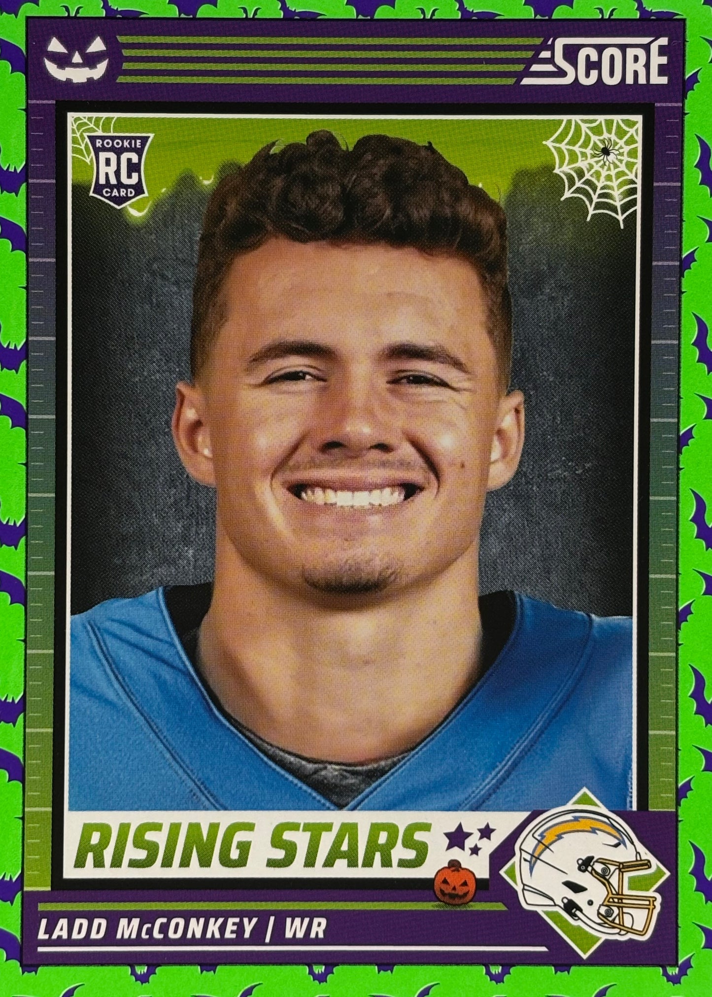 Ladd McConkey Score-A-Treat Bats Rookie Chargers Sports Card