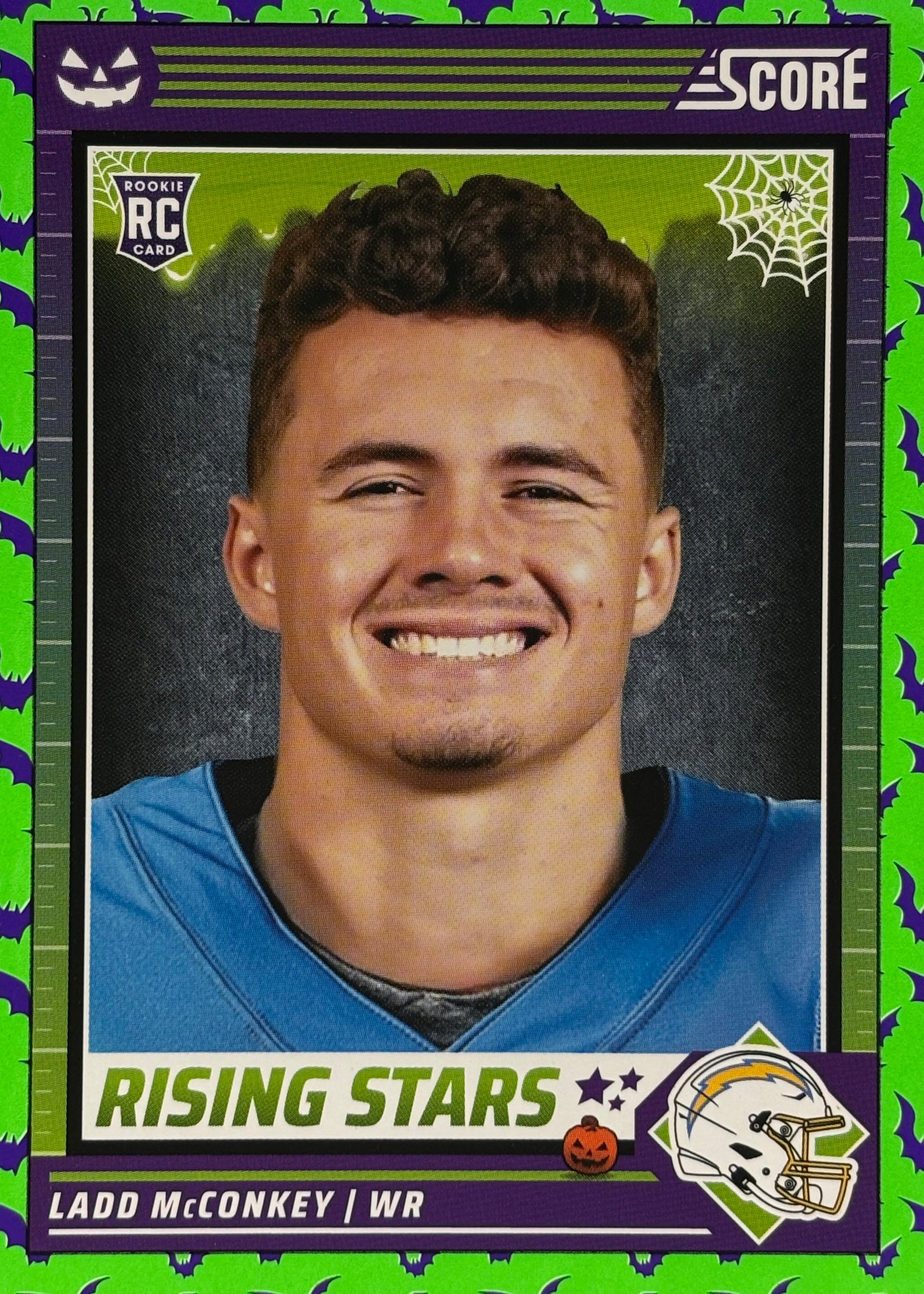 Ladd McConkey Score-A-Treat Bats Rookie Chargers Sports Card