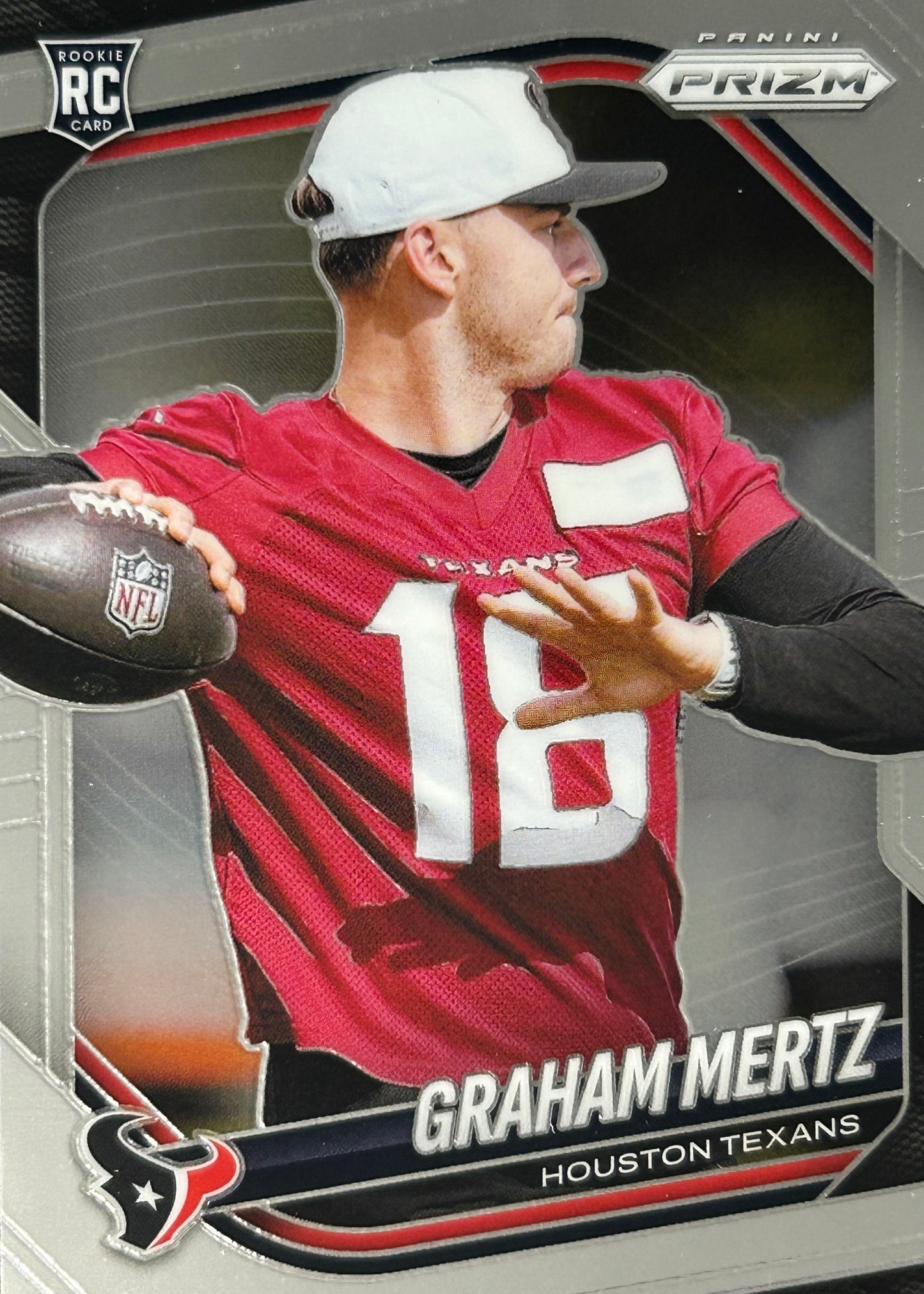Graham Mertz Prizm Rookie Texans Sports Card
