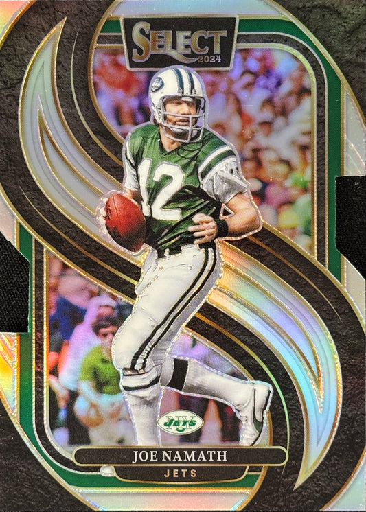 Joe Namath Select Silver Die-Cut Jets
