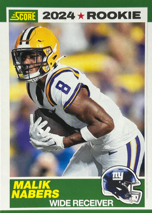 Malik Nabers 2024 Score Rookie Giants