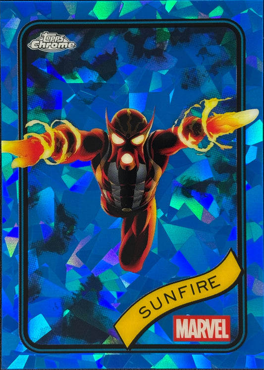 SunFire Sapphire Topps Chrome Marvel