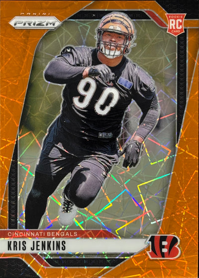 Kris Jenkins Prizm Orange Lazer Rookie Bengals