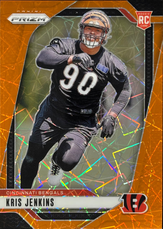Kris Jenkins Prizm Orange Lazer Rookie Bengals