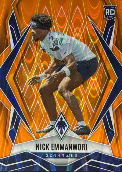 NICK EMMANWORI Phoenix Orange Seismic /20 Rookie Seahawks