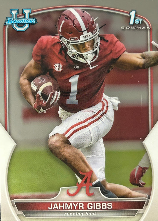 Jahmyr Gibbs Bowman U Chrome 1st Lions