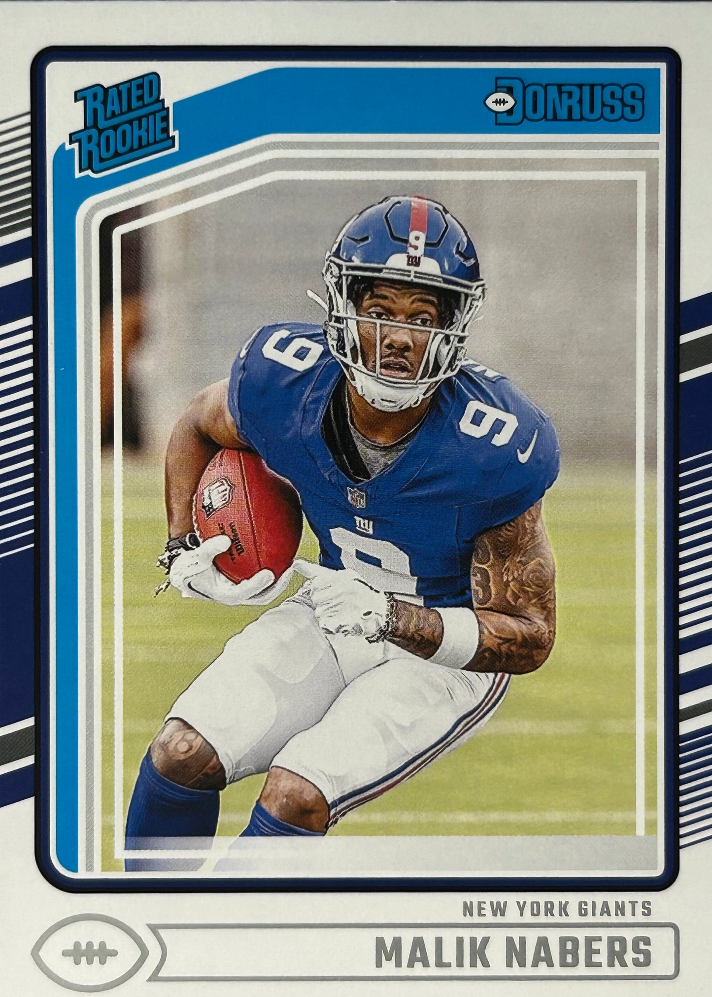 Malik Nabers Donruss Rated Rookie Giants