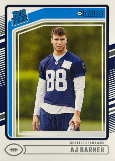 AJ Barner Donruss Rated Rookie Seahawks