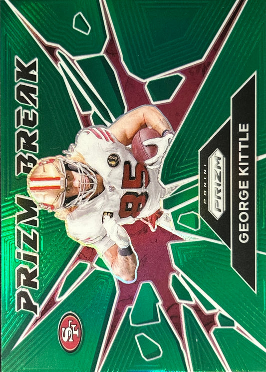 George Kittle Prizm Break Green 49ers