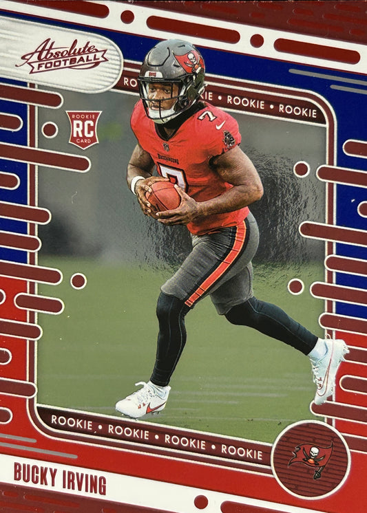 Bucky Irving Absolute Red Blue Rookie Buccaneers