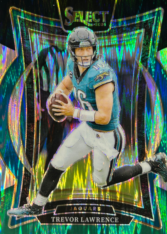 Trevor Lawrence Select Black Green Shock Jaguars