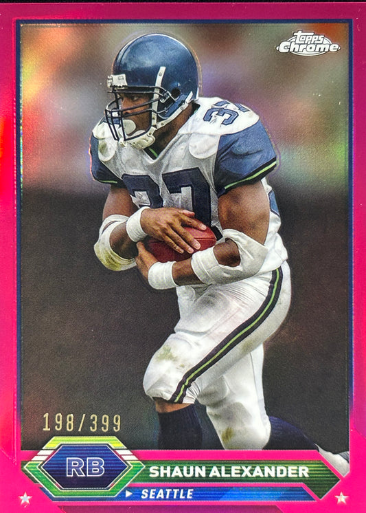 Shaun Alexander Topps Chrome Pink /399 Seahawks