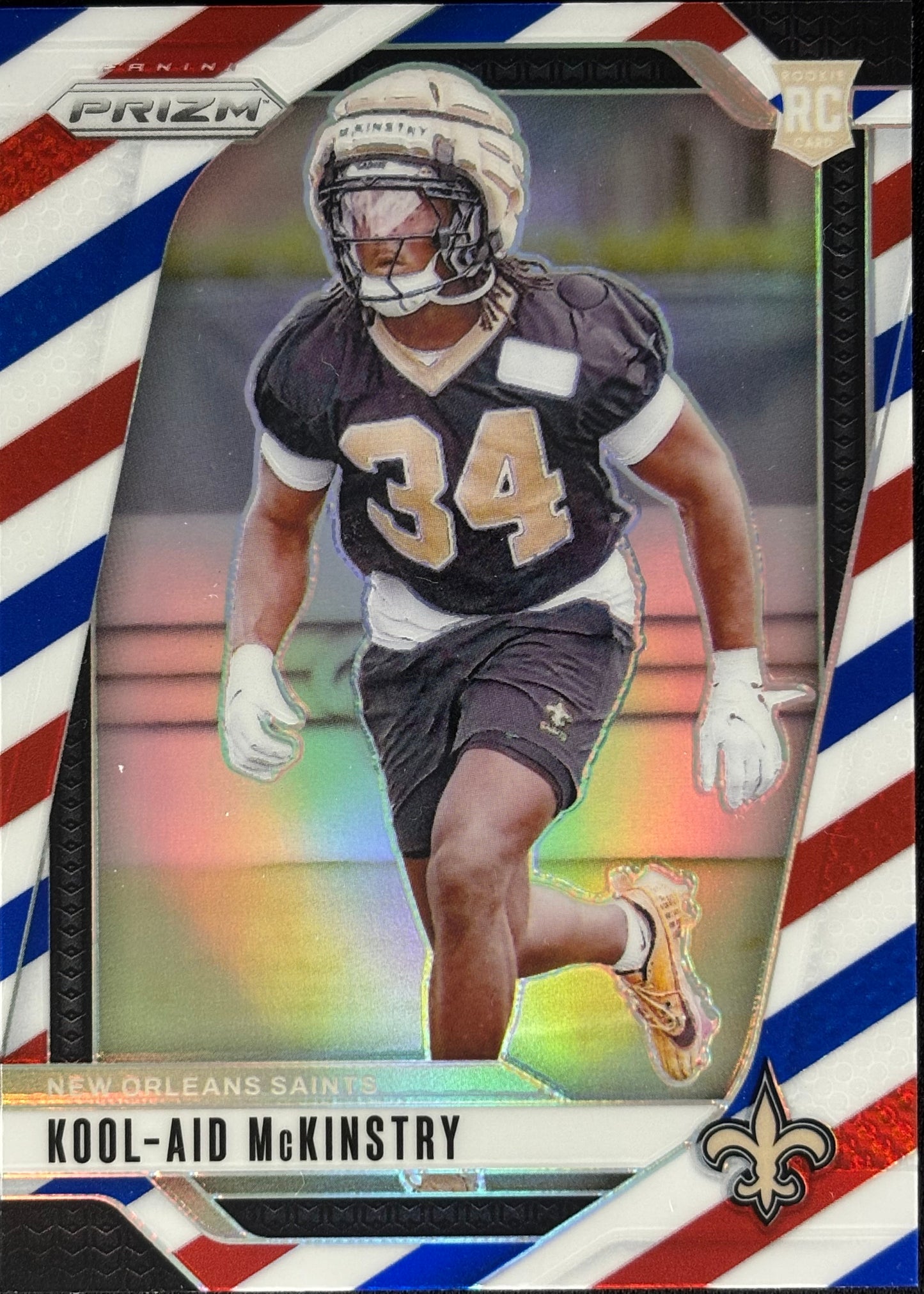 Look-Aid McKinstry Prizm Red White Blue Rookie