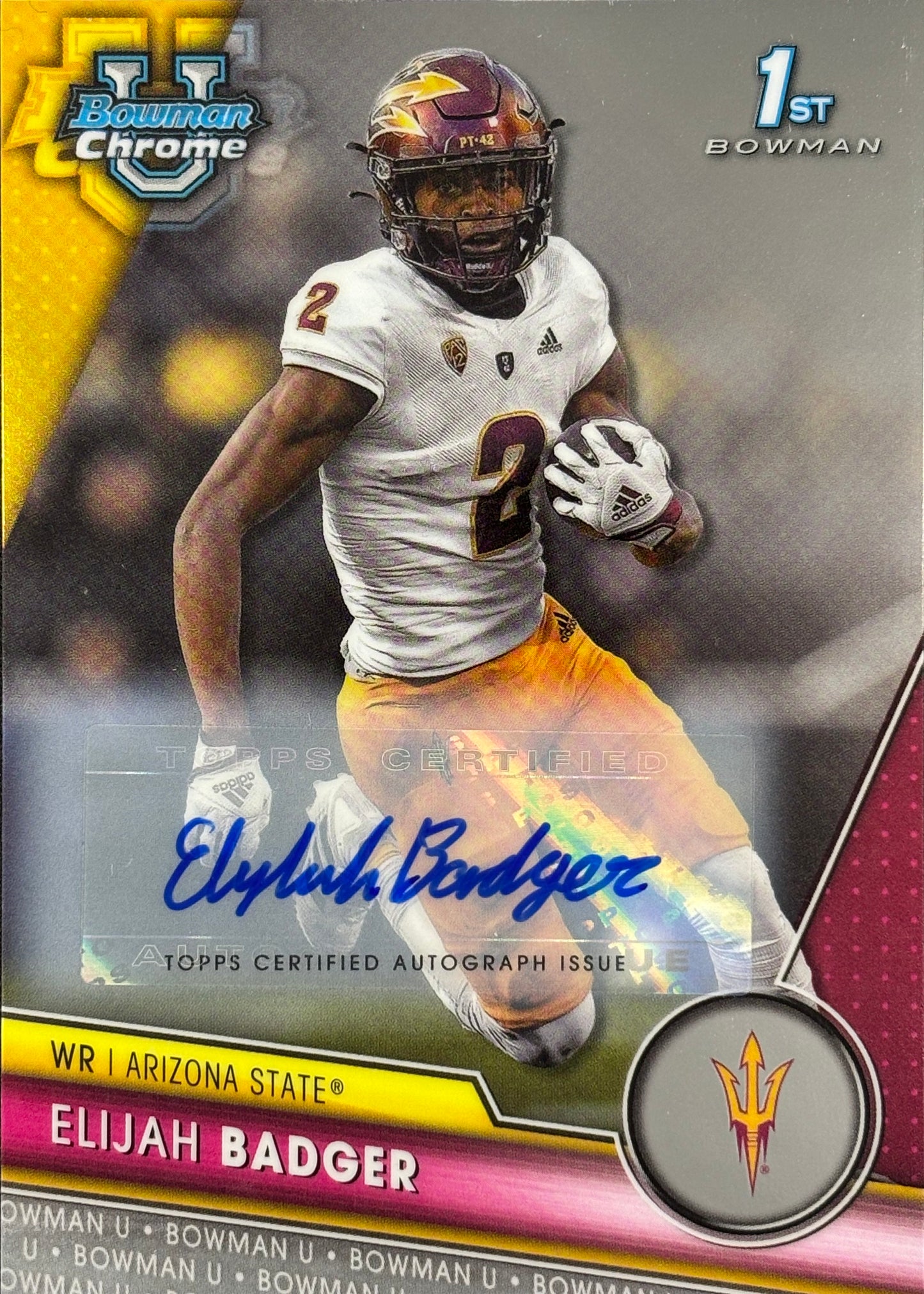 Elijah Badger Bowman U Chrome Auto 1st