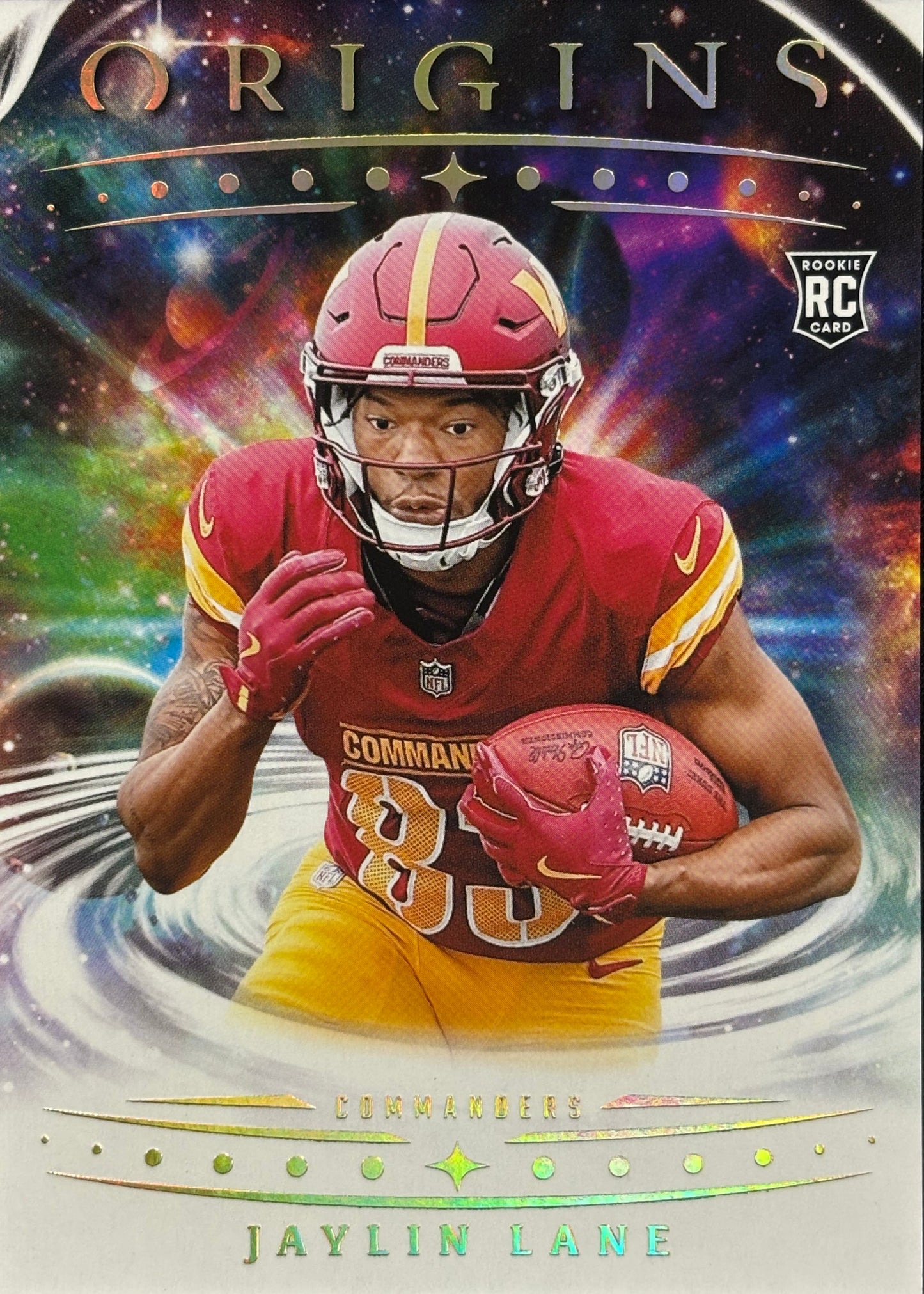 Jaylin Lane Origins Rookie Commanders Sports Card