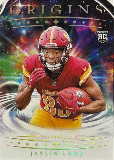 Jaylin Lane Origins Rookie Commanders Sports Card