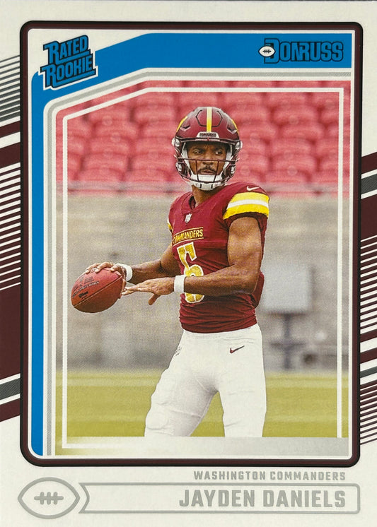 Jayden Daniels Donruss Rated Rookie Commanders
