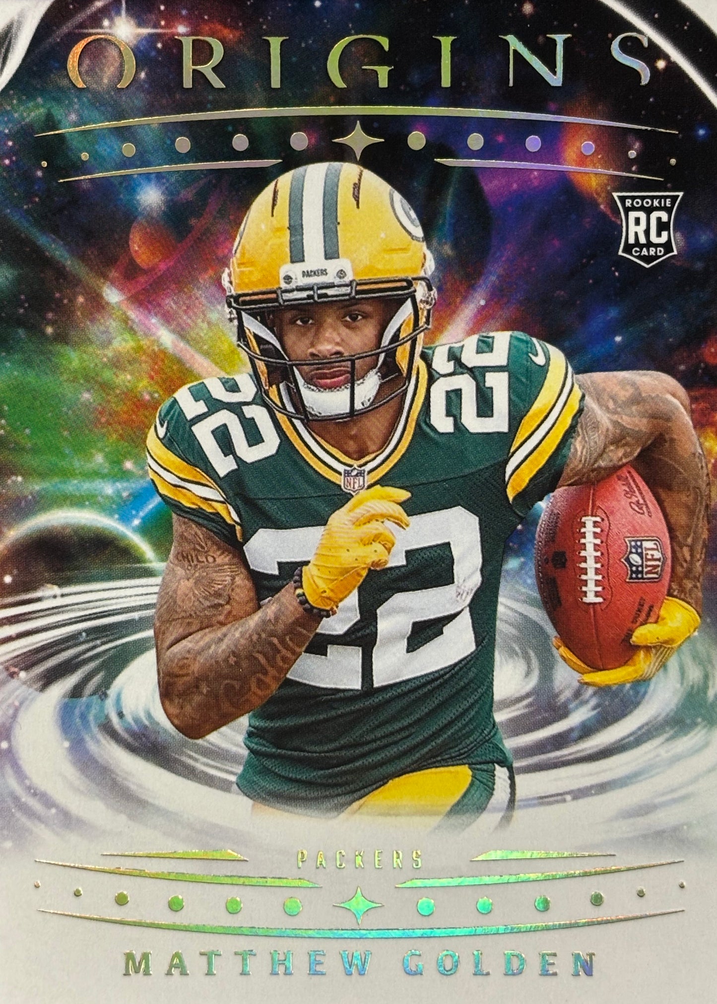 Matthew Golden Origins Rookie Packers Sports Card