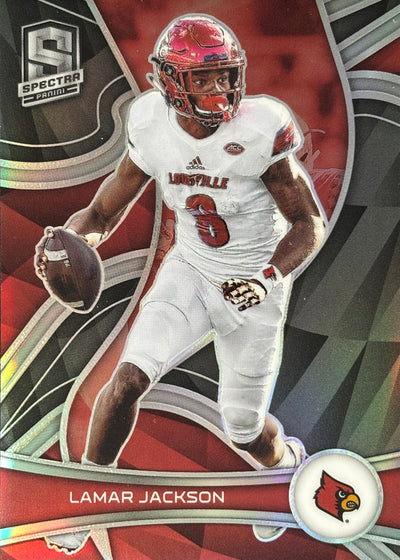 Lamar Jackson Spectra Draft Silver Ravens
