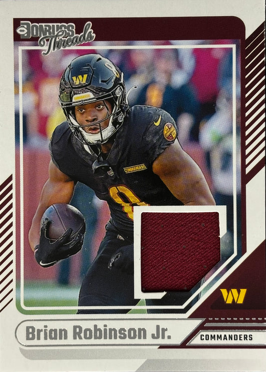 Brian Robinson Jr. Donruss Threads Patch Commanders
