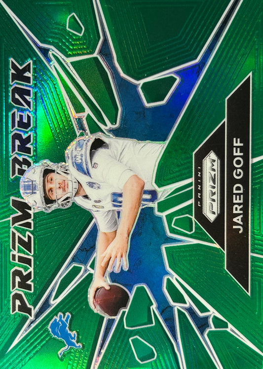 Jared Goff Prizm Break Green Lions