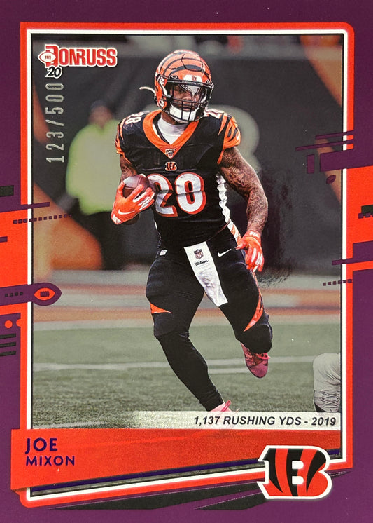 Joe Mixon Donruss Purple /500 Bengals