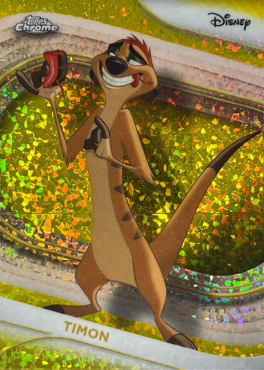 Timon Yellow Mini Diamonds Topps Chrome Disney
