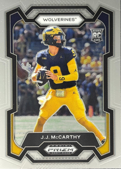 JJ McCarthy Prizm Draft Rookie Vikings