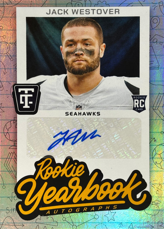 Jack Westover Rookie Yearbook Auto Rookie Seahawks
