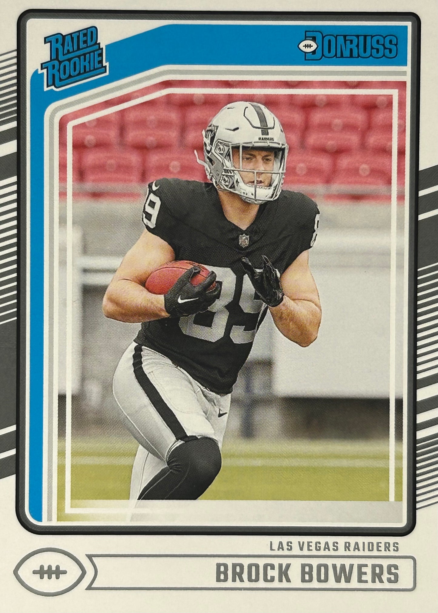 Brock Bowers Donruss Rated Rookie Raiders