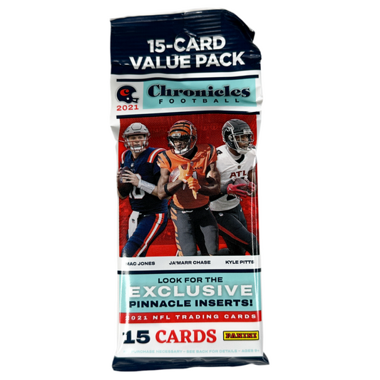 2021 Panini Chronicles Football 15-Card Jumbo Value Pack (Pinnacle Inserts!)