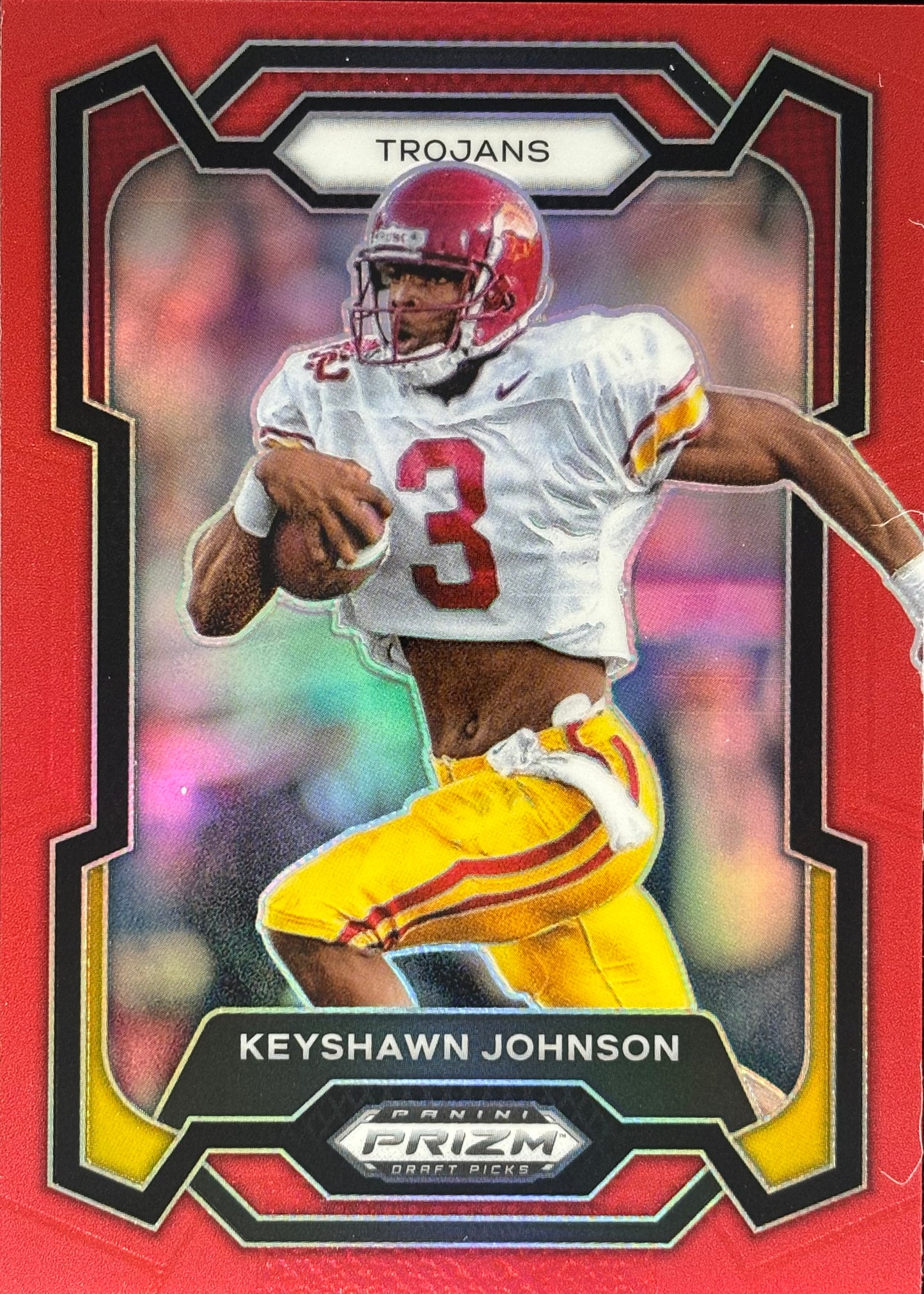 Keyshawn Johnson Prizm Draft Red /299 Chargers