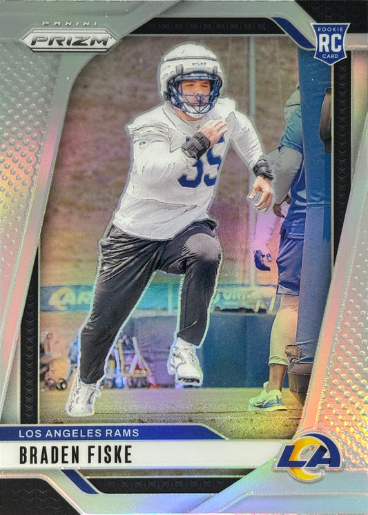 Braden Fiske Prizm Silver Rookie Rams