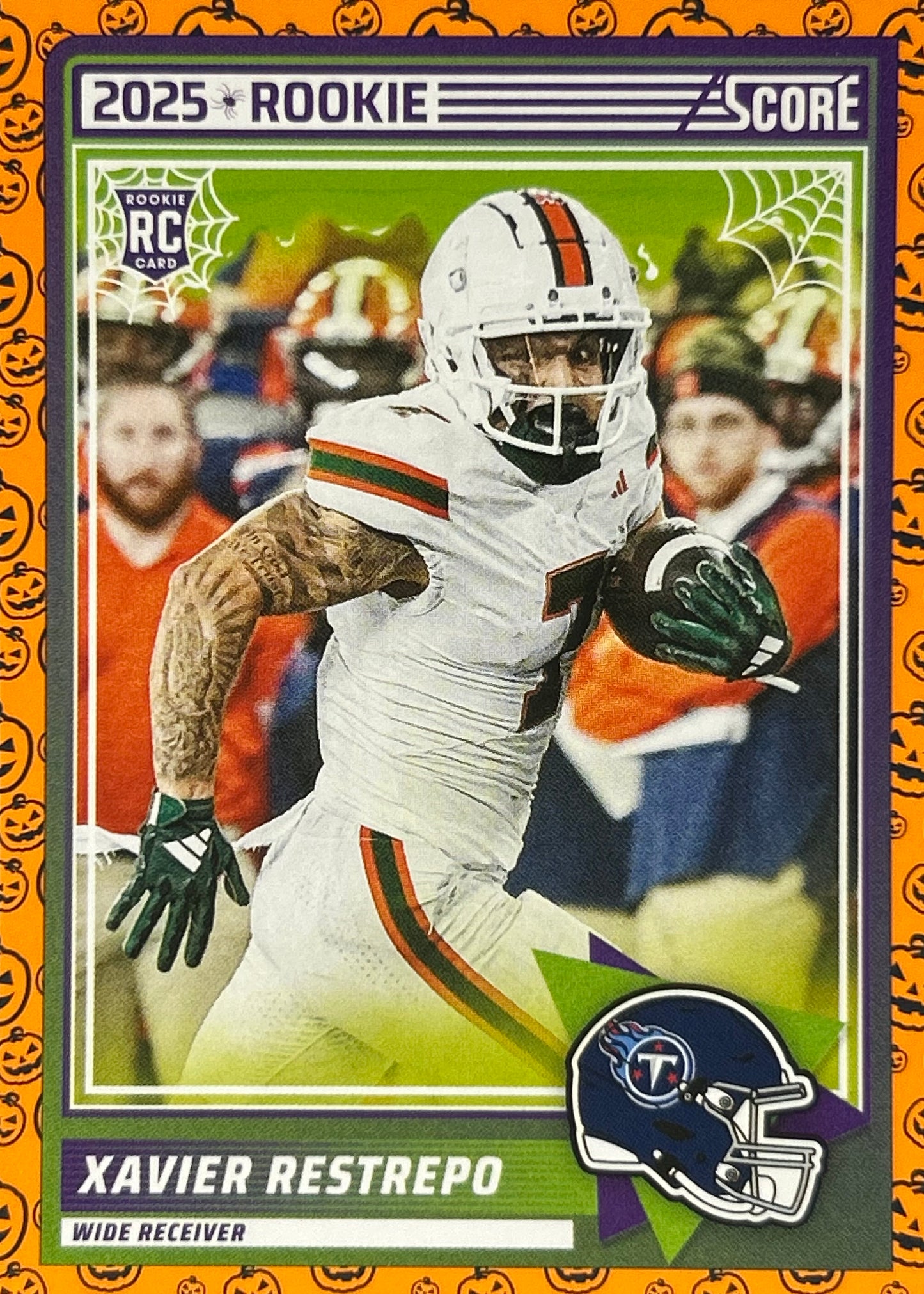 Xavier Restrepo Score-A-Treat Pumpkins Rookie Titans