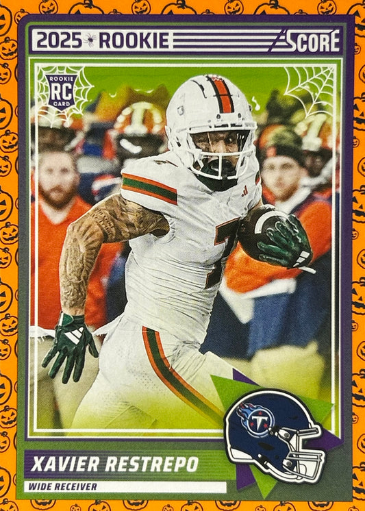 Xavier Restrepo Score-A-Treat Pumpkins Rookie Titans