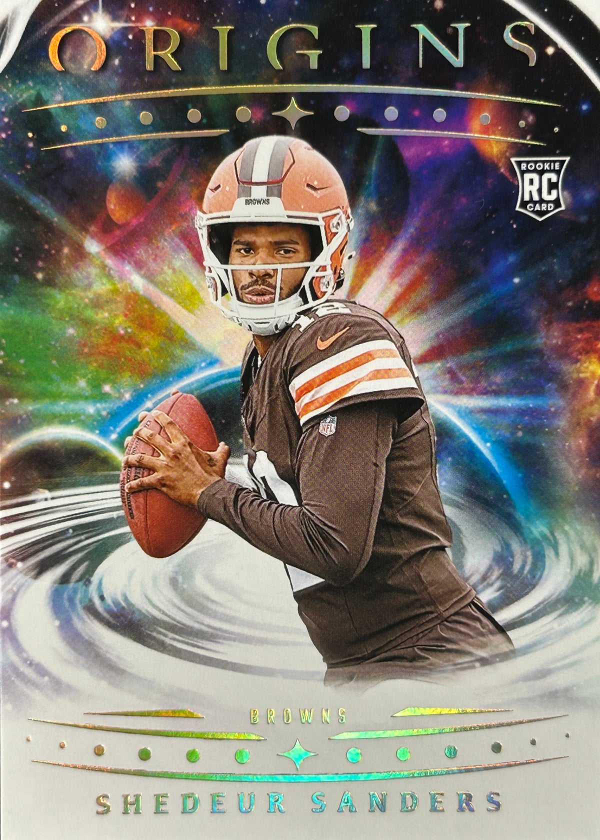 Shedeur Sanders Origins Rookie Browns Sports Card
