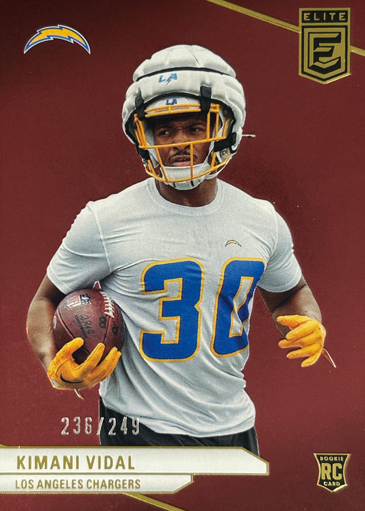 Kimani Vidal Elite /249 Rookie Chargers