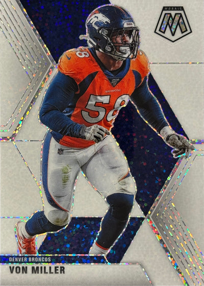 Von Miller Mosaic White Sparkle Broncos