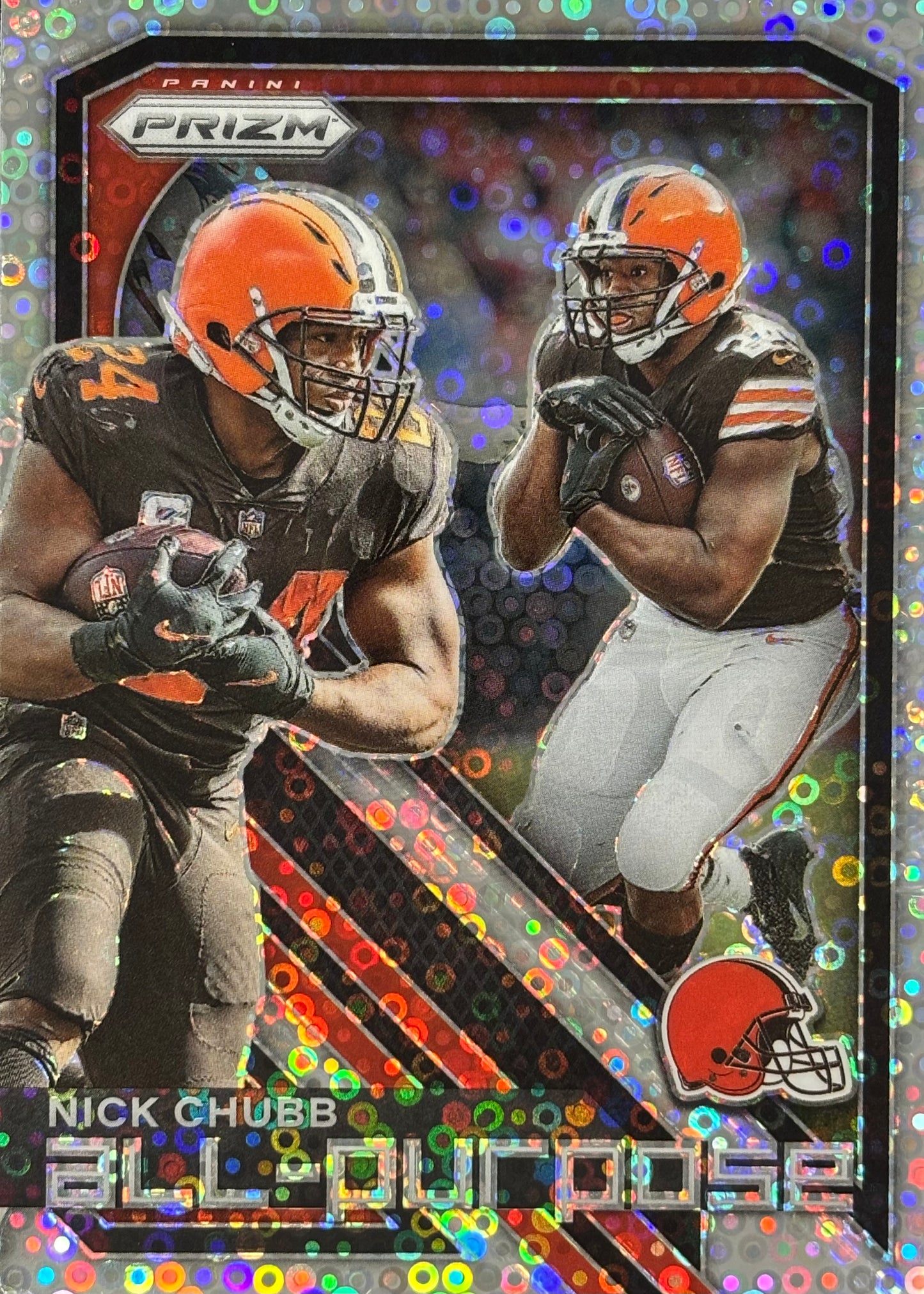 Nick Chubb Prizm All-Purpose No Huddle Browns
