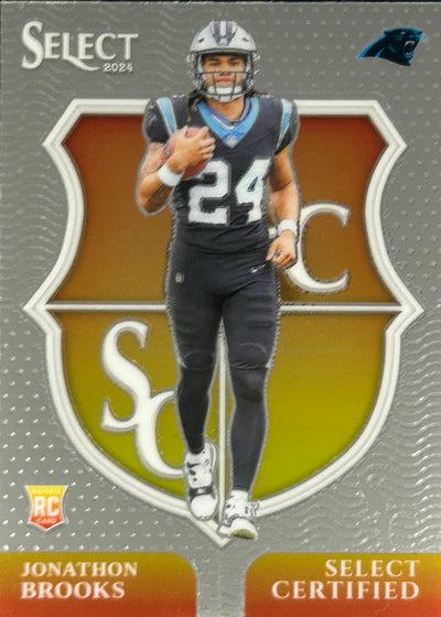 Jonathan Brooks Select Certified Rookie Panthers