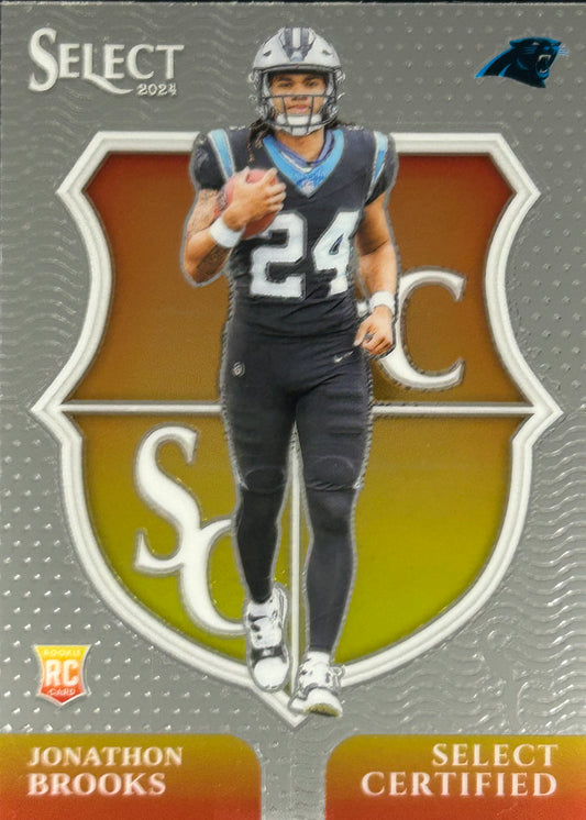 Jonathan Brooks Select Certified Rookie Panthers