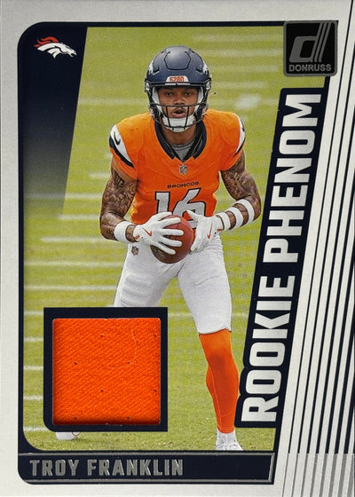 Troy Franklin Rookie Phenoms Patch Broncos