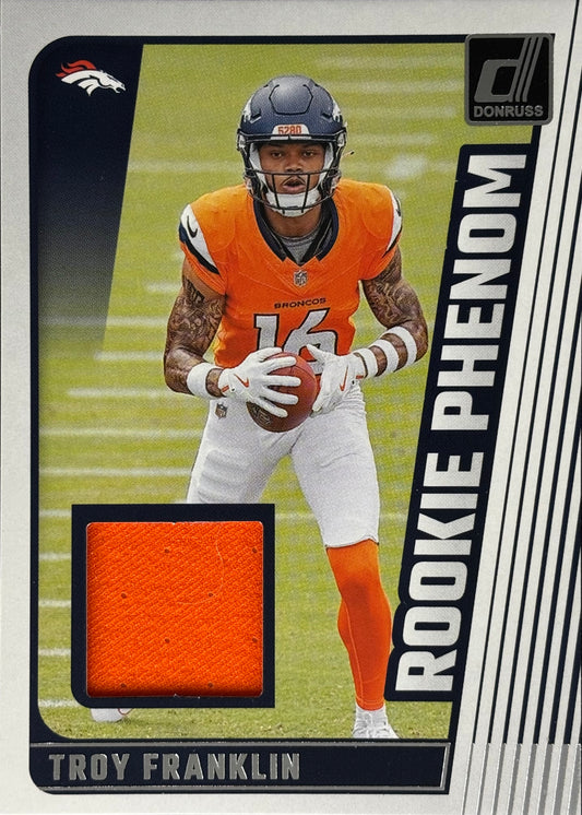 Troy Franklin Rookie Phenoms Patch Broncos