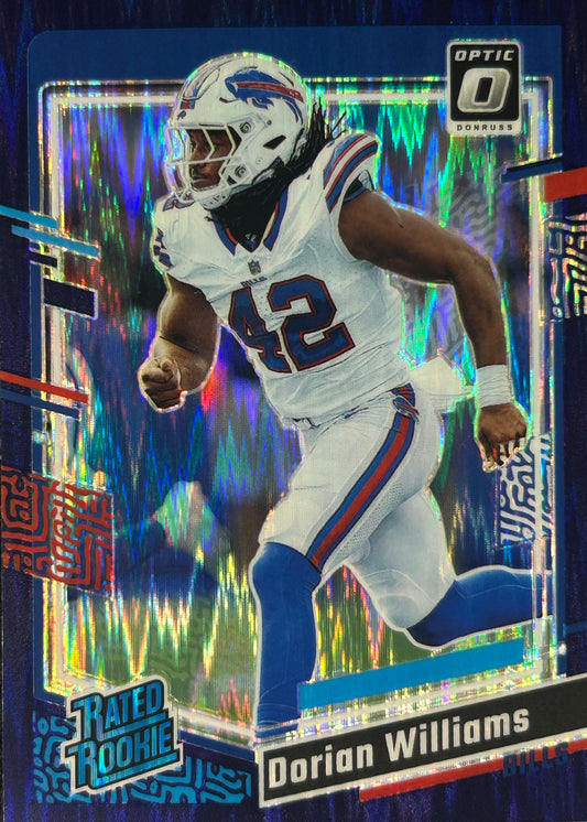 Dorian Williams Optic Purple Shock Rookie Bills